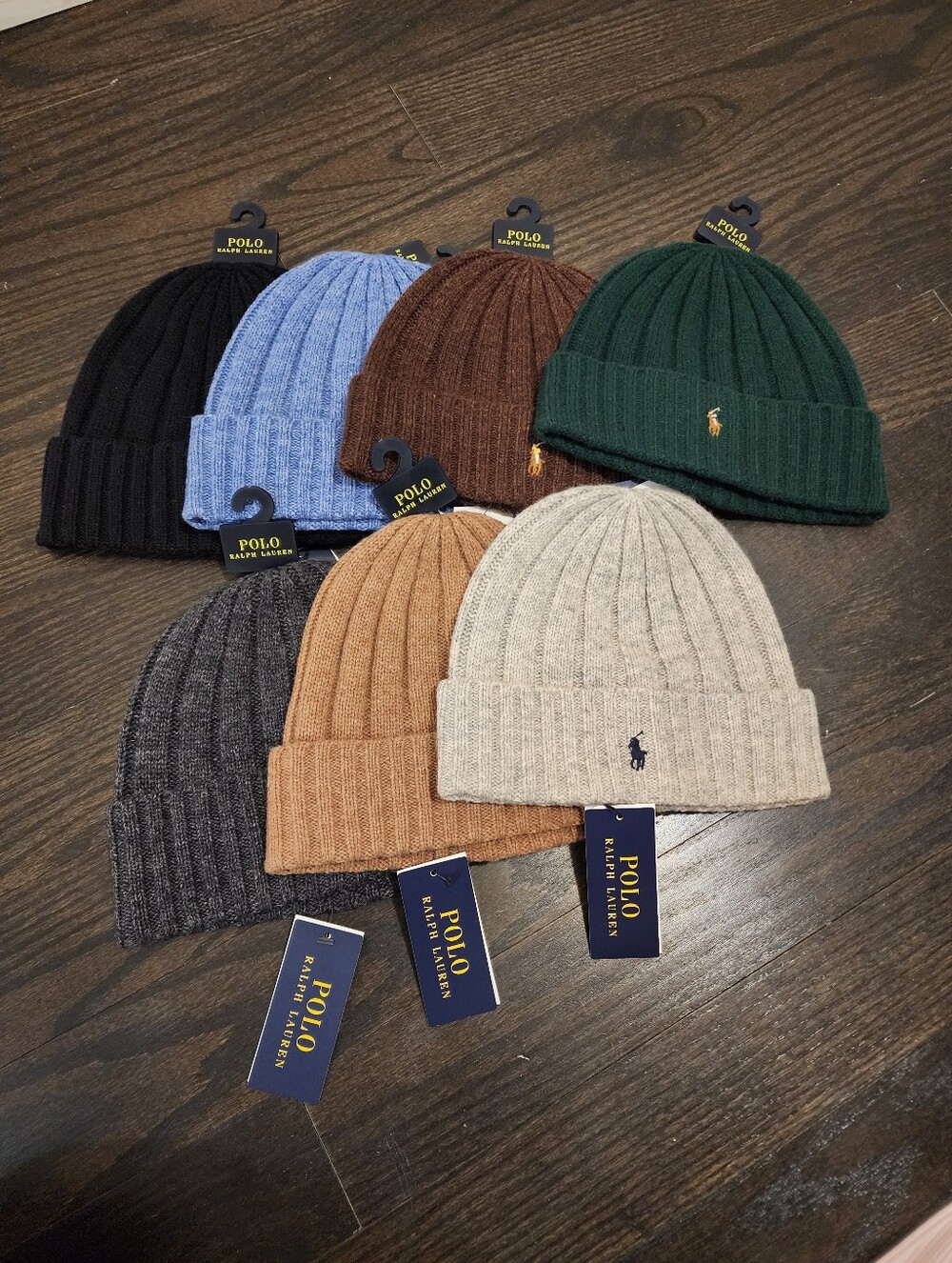 Polo Ralph Lauren Ribbed Knit Beanie Bundle - Multiple Colors